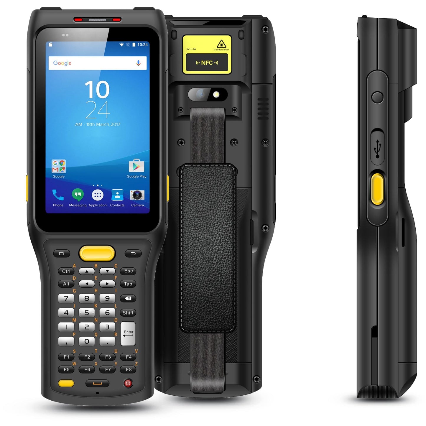 Gearonic 10M-Far-Range Distances Barcode Scanner, Enterprise-Grade Android 11 Handheld Scanner, 1D/2D/QR Zebra 4850 Scanner, 4G Wi-Fi GPS Data, Standby Up to 680 Hours, Mobile Computer PDA for WMS